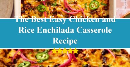 Easy Chicken and Rice Enchilada Casserole