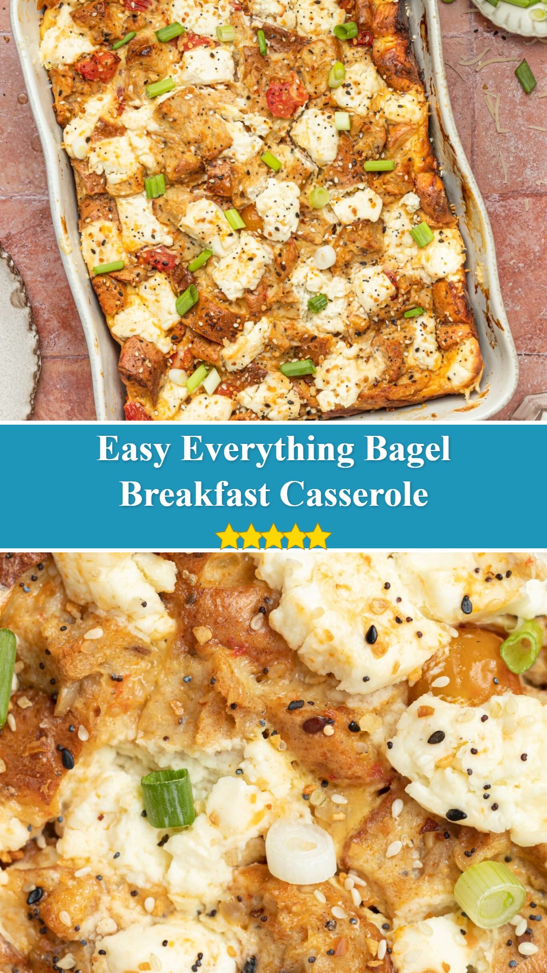 Everything Bagel Breakfast Casserole