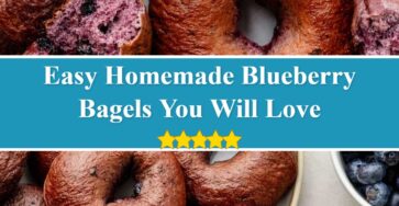 Homemade Blueberry Bagels