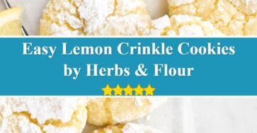 Lemon Crinkle Cookies - Herbs & Flour