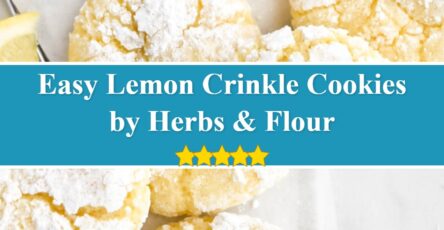 Lemon Crinkle Cookies - Herbs & Flour