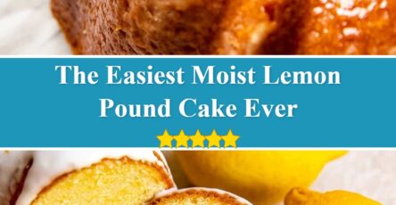 Moist Lemon Pound Cake