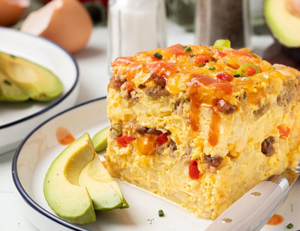 Slow Cooker Breakfast Casserole suggested serving