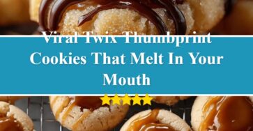 Twix Thumbprint Cookies